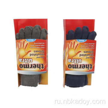 Черные/серые теплоизолированные перчатки